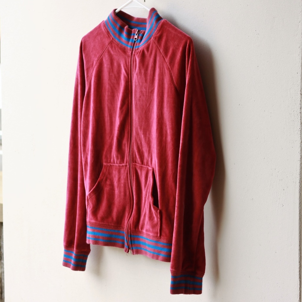 Humilty velour zip up jacket